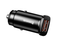 BASEUS Ladowarka samochodowa Square 2xUSB QC3.0 5A 30W czarna - 509280 - zdjęcie 4